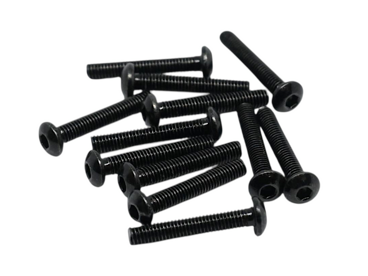 Винты с полукруглой шестигранной головкой 3х18мм для автомоделей MJX H8H, 12шт