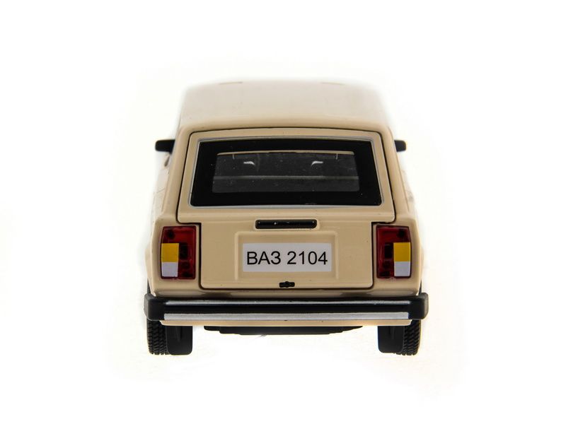 Машина АВТОПАНОРАМА ВАЗ 2104 бежевая,124, инерция, Pull Bаck механизм, вк 101222 cм