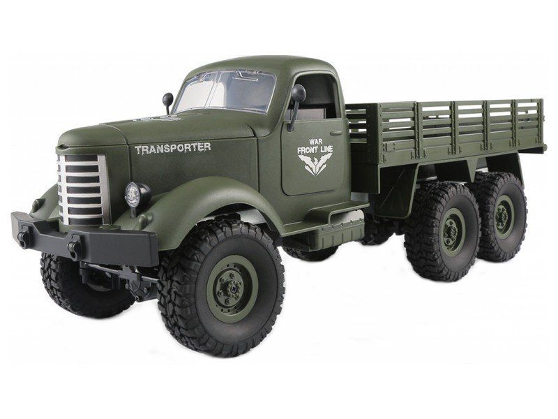 Радиоуправляемая машина JJRC Q60 Transporter зеленый 6WD 24G 116 RTR