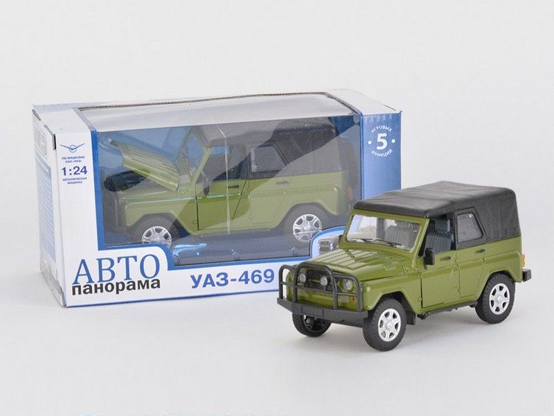 Машина АВТОПАНОРАМА УАЗ469 124 вк 221211 см, защитныйзеленый