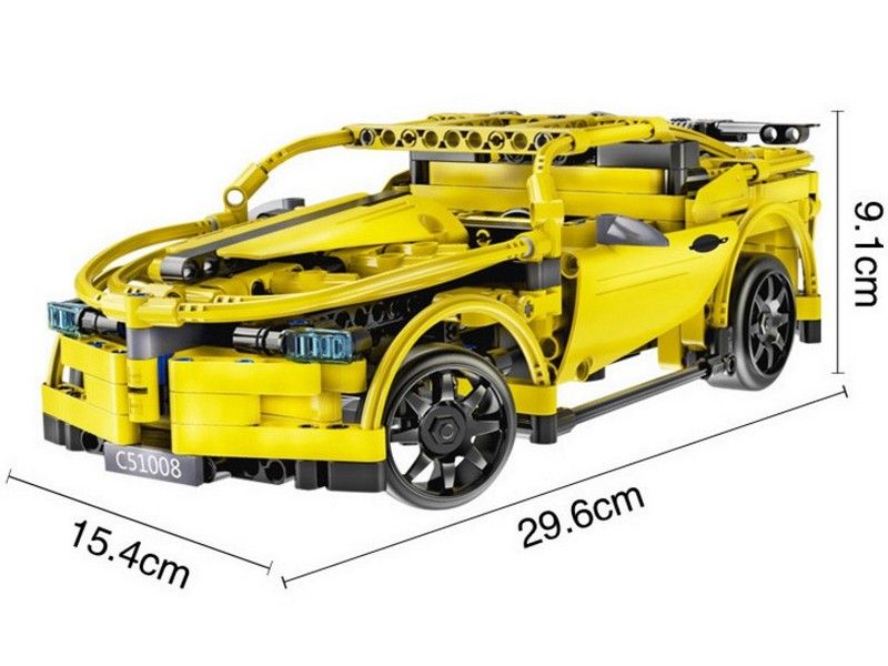 РУ конструктор CaDA Technic спортивная машина 419 деталей