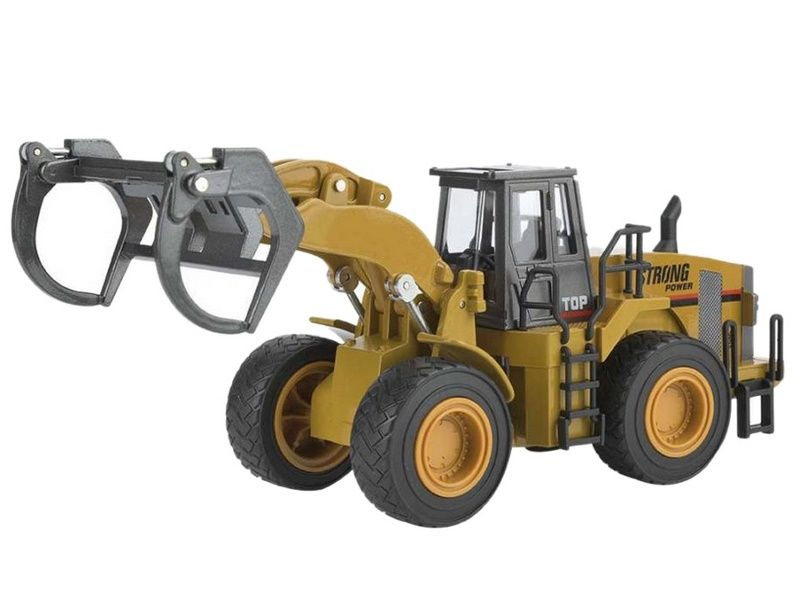 Металлический фронтальный погрузчик бревен HUI NA TOYS 140