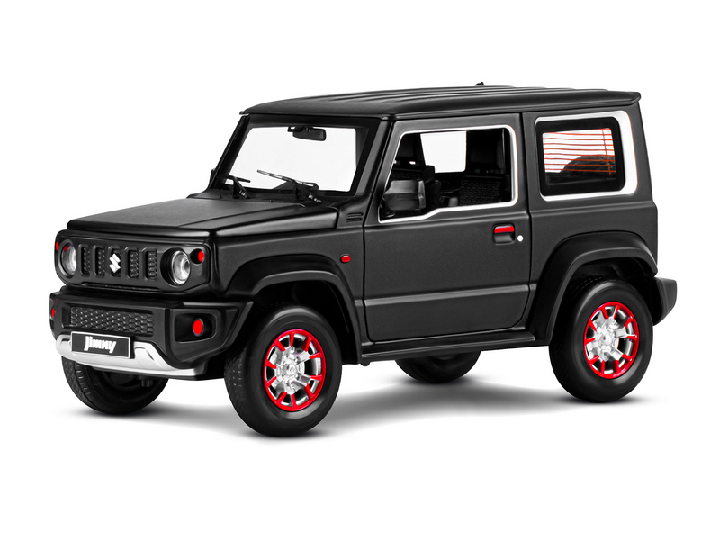 Машина АВТОПАНОРАМА Suzuki Jimny, 118, черный, свет, звук, вк 24,5х12,5х10,5 см