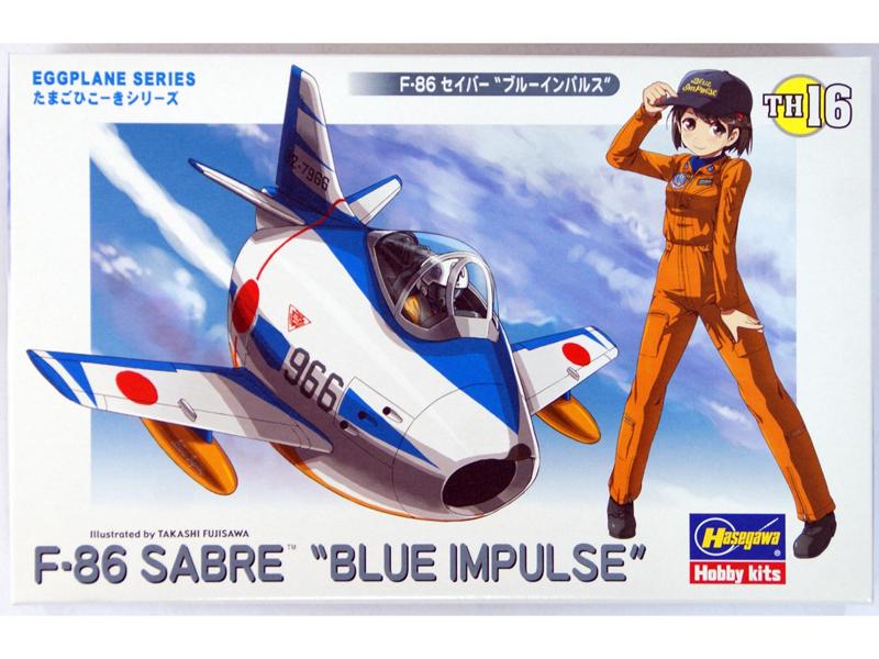 Сборная модель Hasegawa Самолет EGG PLANE F86 BLUE IMPULSE