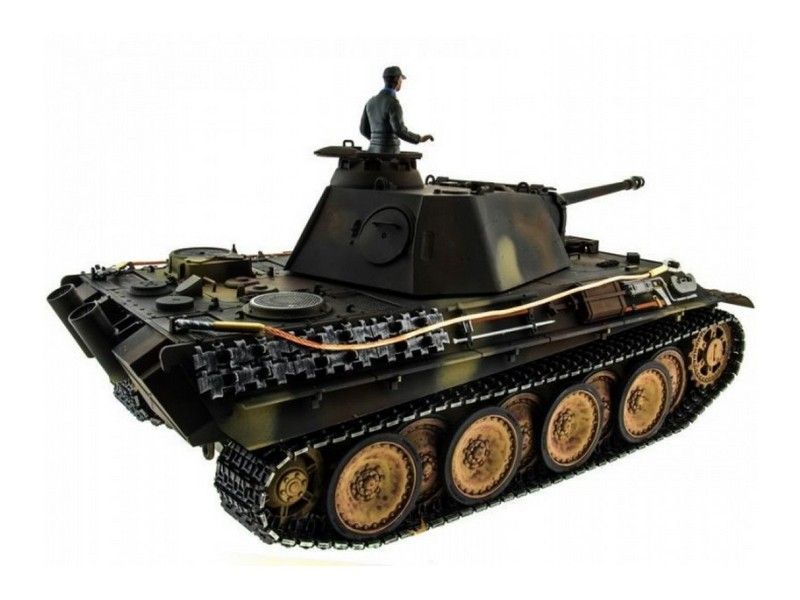 Радиоуправляемый танк Taigen 116 Panther type G Герм HC версия, башня на 360, подш, 24G RTR