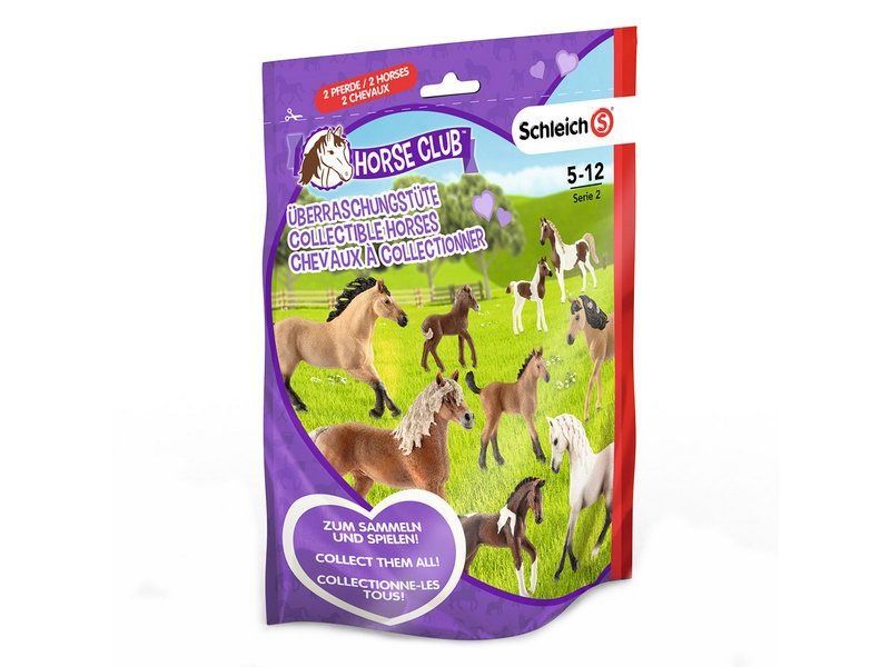 Фигурка Schleich Пакетиксюрприз с 2 фигурками Horse Club Serie 2