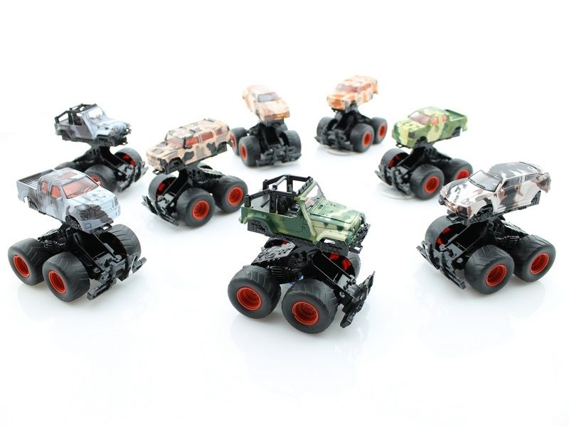 Машина инерционная KLX500114 Raptor SUV Military 4WD в асс, 8 шткор