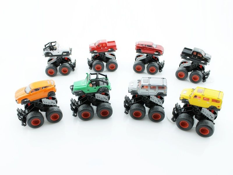 Машина инерционная KLX500113 Raptor SUV Bigfoot 4WD в асс, 8 шткор