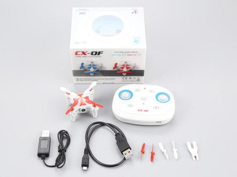 Радиоуправляемый квадрокоптер Cheerson CXOFTX Mini, WiFi, Optical Flow, RTF 24G красный