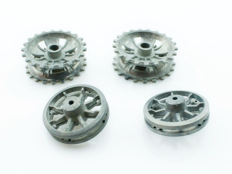 Запасные части для танков Heng Long Sturmgeschutz III, Panzerkampfwagen III вед звездочки, ленивцы