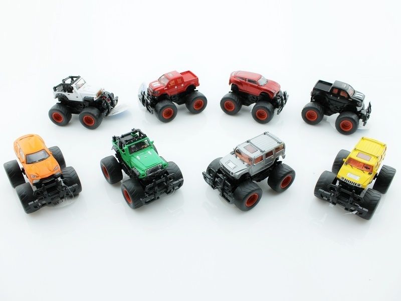 Машина инерционная KLX500113 Raptor SUV Bigfoot 4WD в асс, 8 шткор