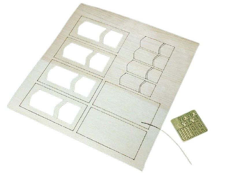 Набор для изготовления деревянных дверей, для 2х филенчатых дверей, петли, ручки, 135