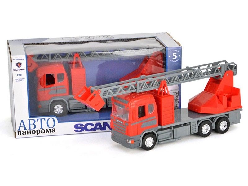 Машина АВТОПАНОРАМА SCANIA пожарная 140 инерц, вк 281412