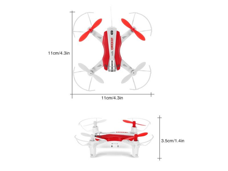 Радиоуправляемый квадрокоптер Cheerson CX17 WiFi RTF 24G красный
