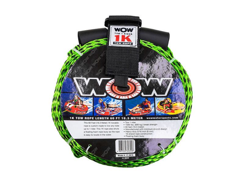Фал буксировочный World of Watersports для буксируемых кругов, с поплавком, 1 пассажир, 18 м