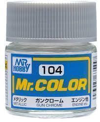 Краска эмаль для пластика тм MRHOBBY  10мл GUN CHROME, шт