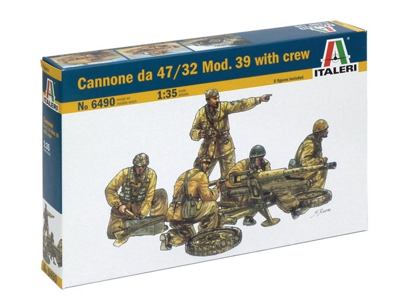 Сборная модель ITALERI 6490ИТ Пушка 4732 Мод39 с расчетом