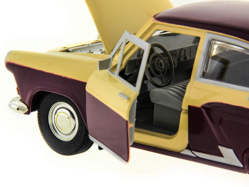 Машина АВТОПАНОРАМА ГАЗ21 Волга 124 вк  261211см, желтобордовая