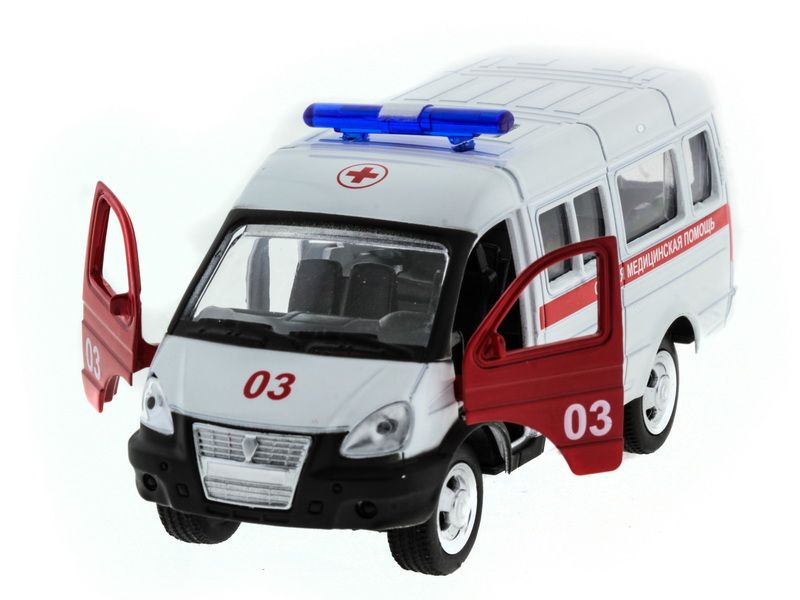 Машина АВТОПАНОРАМА инерц ГАЗель скорая 150, вк 14,585,5 см