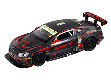 Машина АВТОПАНОРАМА Bentley Continental GT3, черный, 132, вк 17,513,59 см