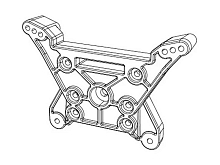 Стойка крепления задних амортизаторов для автомоделей MJX 10208