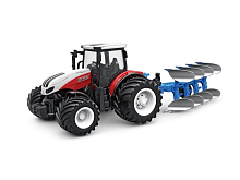 РУ фермерский трактор Korody с плугом, широкие колеса 124 24G 6CH RTR