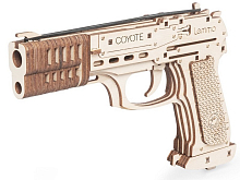 Деревянный конструктор Lemmo Пистолет Койот, 71 деталь