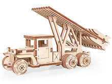 Деревянный конструктор Lemmo Грузовичок ЛТРУ, 58 деталей