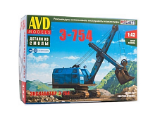 Сборная модель AVD Экскаватор Э754