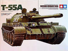 Сборная модель Танк Т55А с фототравлABER  135