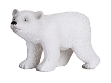 Фигурка KONIK Белый медвежонок, идущий