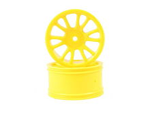 Колесные диски задние желтые для багги Himoto масштаба 116, 2шт