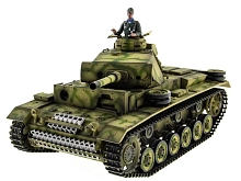 РУ танк Taigen 116 Panzerkampfwagen III Германия HC для ИК танкового боя V3 24G RTR