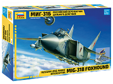 Сборная модель ZVEZDA Российский перехватчик дальнего действия МИГ31Б, 172