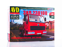 Сборная модель AVD ЗИЛ230100 бортовой, 143