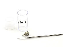 Набор для аэрографа 0,2 мм игла высокопрочная, сопло для JAS118x