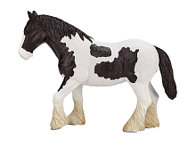 Фигурка KONIK Лошадь Клейдесдаль, чёрнобелая