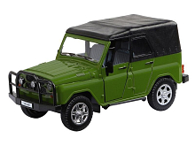 Машина АВТОПАНОРАМА УАЗ469, хаки, 124, свет, звук, инерция, тент, вк 221211