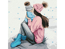 Картина по номерам 30Х30 МАМИНА РАДОСТЬ 29 цветов