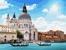 Картина по номерам 40х50 СантаМарияДеллаСалюте 30 цветов