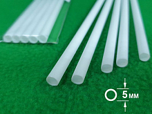 ABS пластик Труба диаметр 5 мм , длина 250 мм, 5 шт