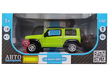 Машина АВТОПАНОРАМА Suzuki Jimny, 126, зеленый, инерция, свет, звук, вк 17,513,59 см