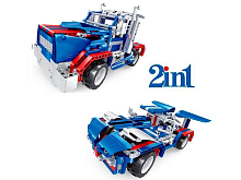 Радиоуправляемый конструктор Qihui Mechanical Master 2 в 1 Тягач и Спорткар 455 деталей