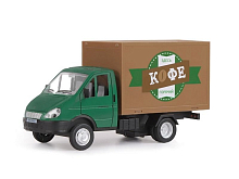 Машина АВТОПАНОРАМА ГАЗельбизнес Кофе, зеленый, 128, свет, звук, вк 241412