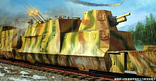 Сборная модель Артиллерийский броневагон 1/35, шт