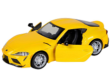 Машина АВТОПАНОРАМА Toyota Supra US, 131, желтый, откр двери, свет, звук, вк 18913,5 см