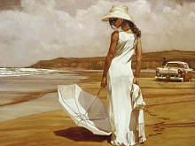 Картина по номерам 40х50 В стиле ретро 20 цветов