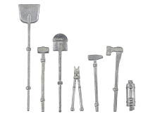 Комплект аксессуаров для танка Tiger  набор инструмента