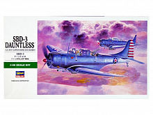 Сборная модель Hasegawa Самолет SBD3 DAUNTLESS JT19, 148