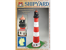 Сборная картонная модель Shipyard маяк Westerheversand Lighthouse №59, 187